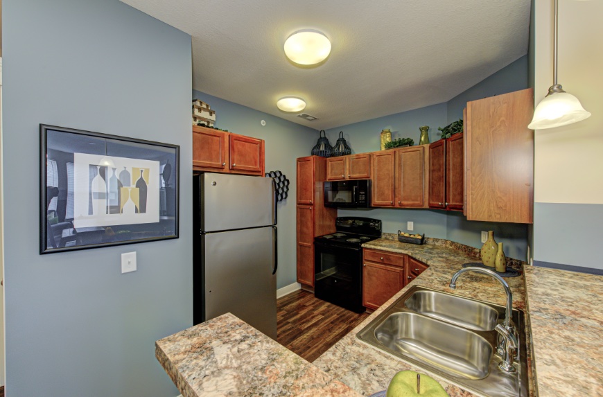 Open Kitchen with Storage in Fishers.